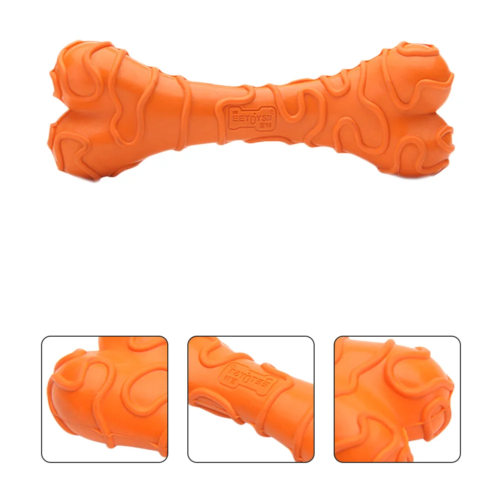 Dog Chew Toy Puppy Cheese Bone Teething Toys Multi-function Portable Molar Cleaning Plaything