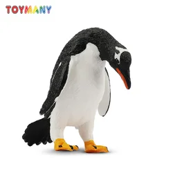 Toymany Simulazione Gentoo Pinguino Polare Modello Animale Giocattolo Mini Figure Bambole Action Figurine Giocattoli Regalo Per Bambini Decorazione Della Torta