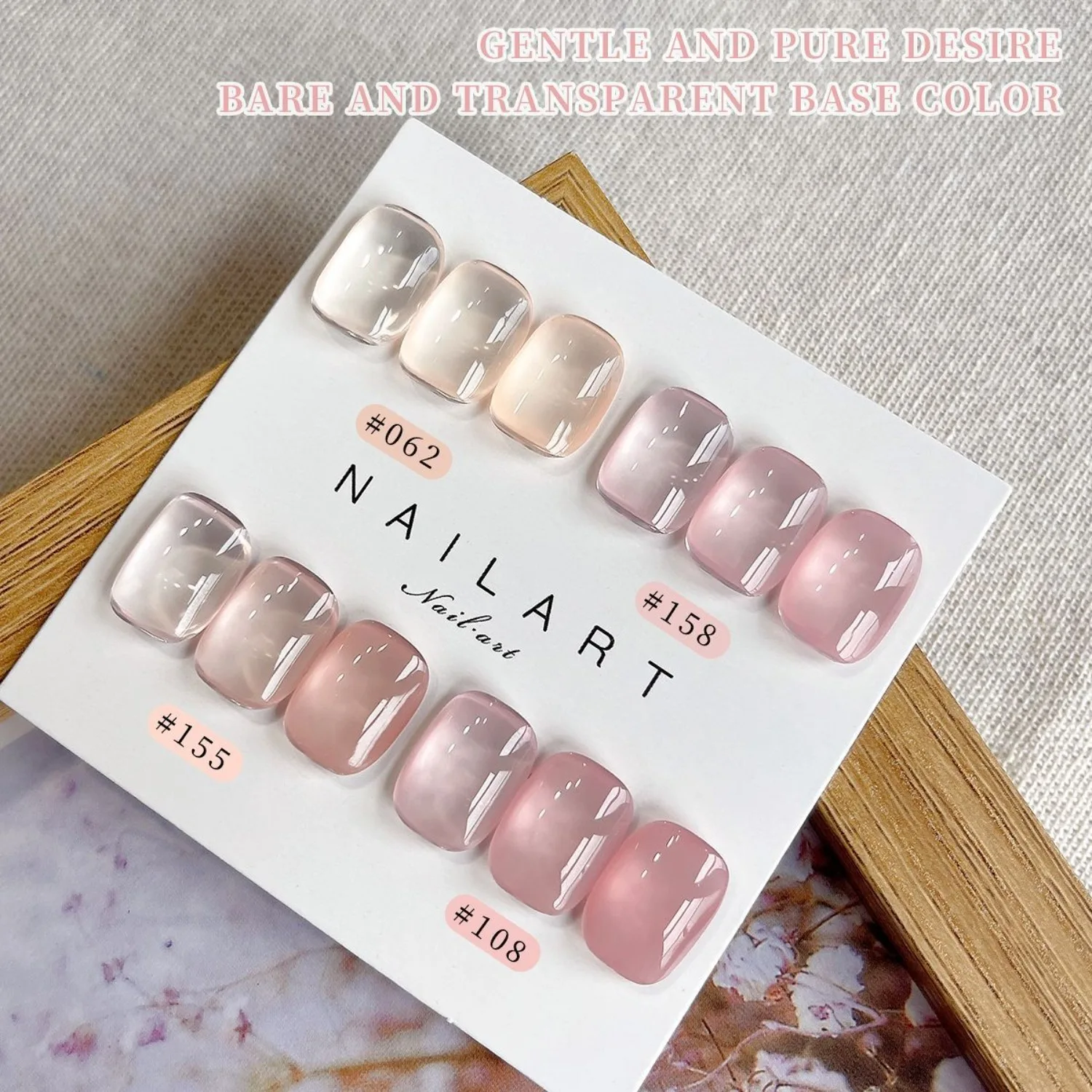 Ice Gel Nail Polish Set, Long-lasting Popular Color Gel Varnish Kit, Soak Off UV/LED Gel Polish