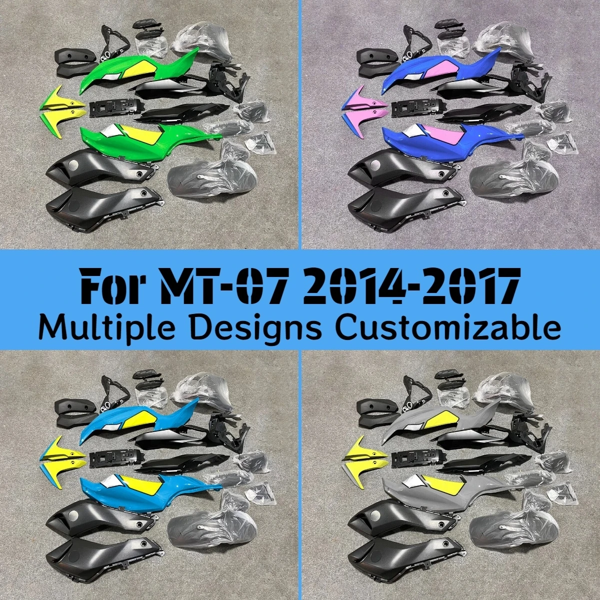 Prime Fairings MT07 2014 2015 2016 2017 Fairing Kit Injection Motorcycle Complete for YAMAHA FZ-07 MT-07 14 15 16 17