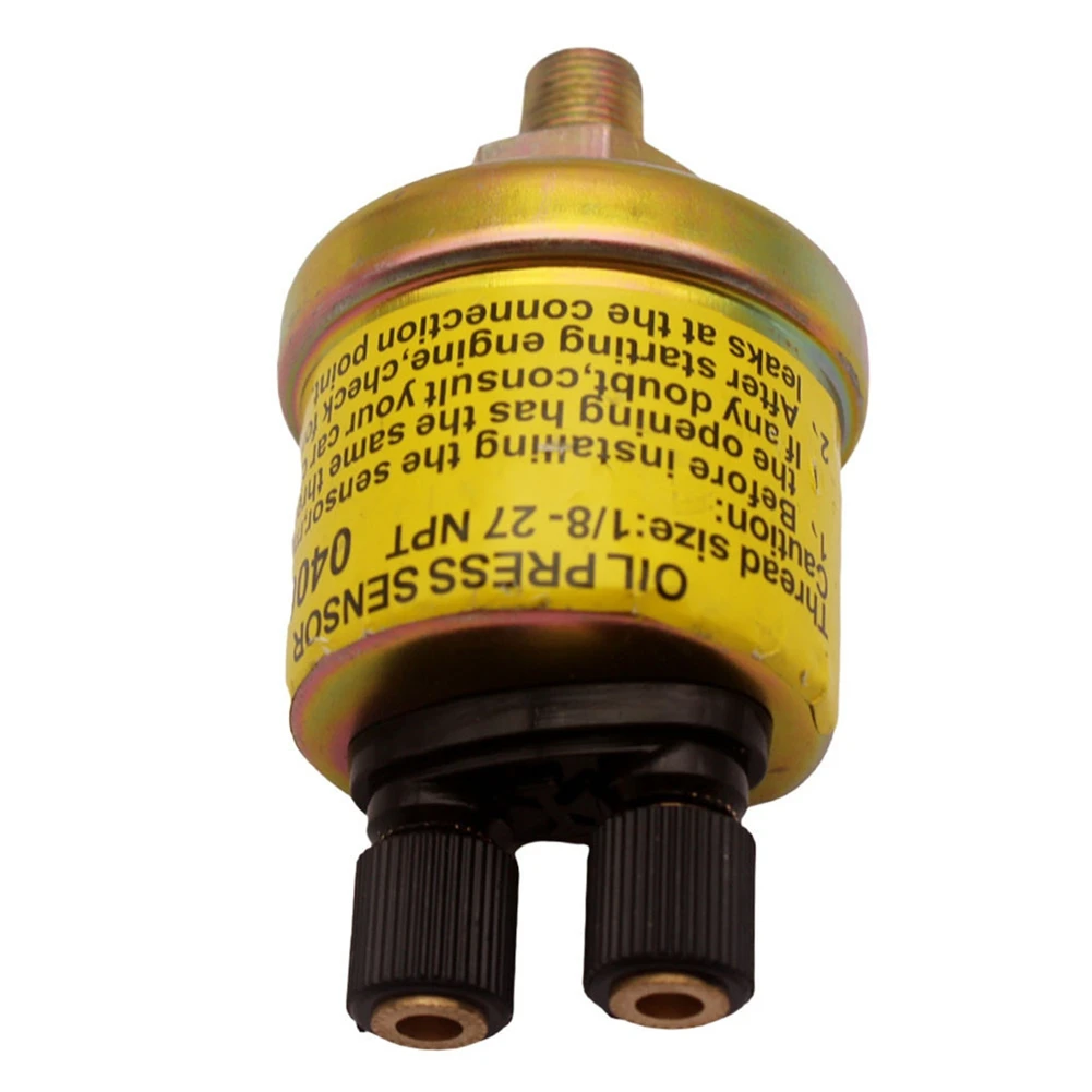 Universal Car 1/8 NPT Replacement Engine Dual End Design Oil Pressure Sensor for Aftermarket Gauge Auto Accessories