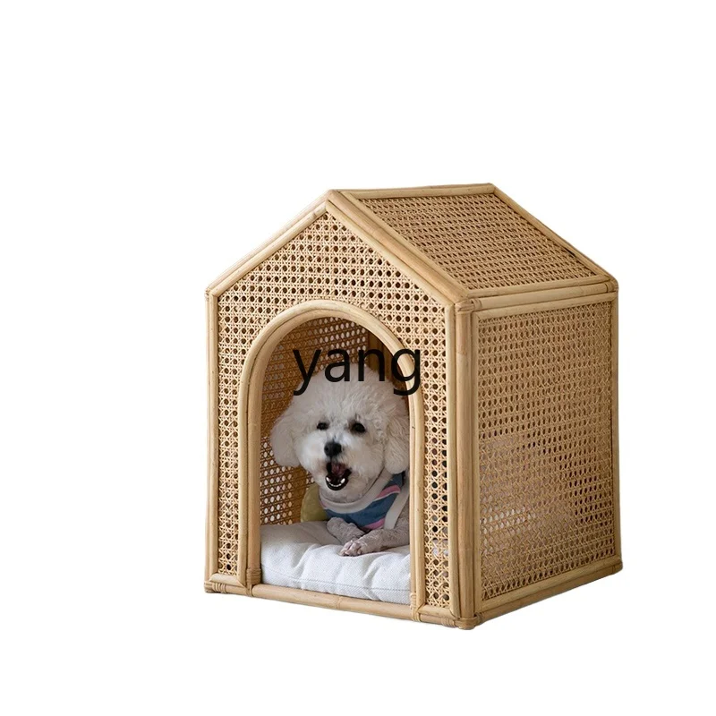 

Yjq Rattan Kennel Four Seasons Universal Summer Small Dog Pet Supplies