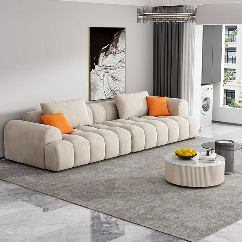 

White Modular Sofa Japandi Modern Design Cloud Elegantes Bean Bag Sofa Recliner Sectional Lounge Apartment Muebles Furniture