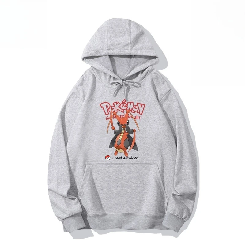 

Мужские и женские осенние и зимние толстовки с принтом Pokémon Speaker Cricket, свободный термотоп большого размера