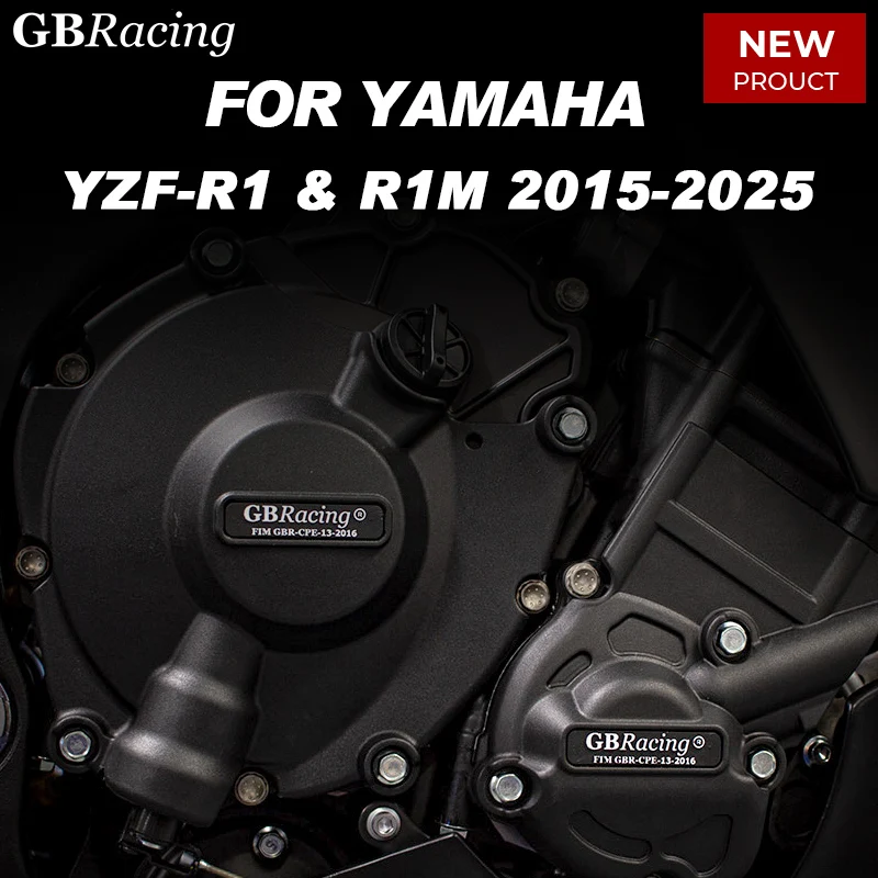 

GBRacing-Motorcycle Engine Protection Covers, Protective Case Set, For YAMAHA YZF R1 R1M, R1M, YZF-R1, 2015