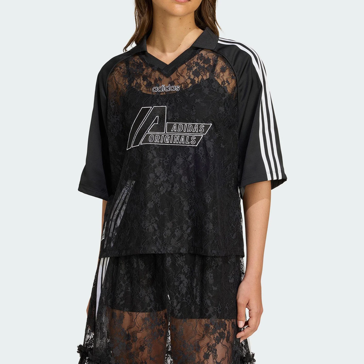 

Adidas Originals Women's Football-inspired Lace Sport Tee KD2276