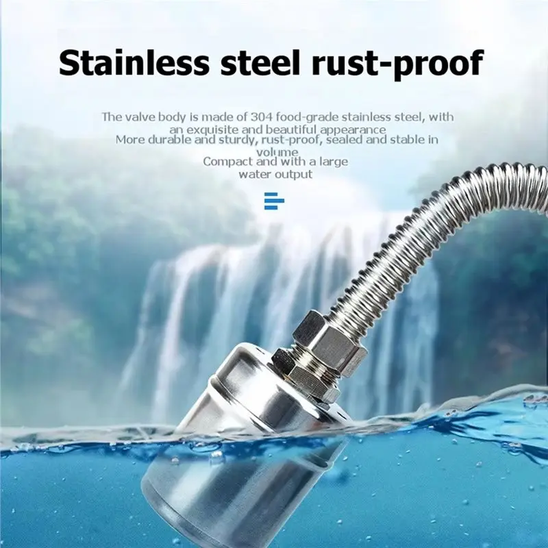 [NEWA64Z!】 Mini Float Valve For Water Level Control 304 Stainless Steel Fully Automatic Shut Off Valve For Water Tanks 1/2' 3/4'