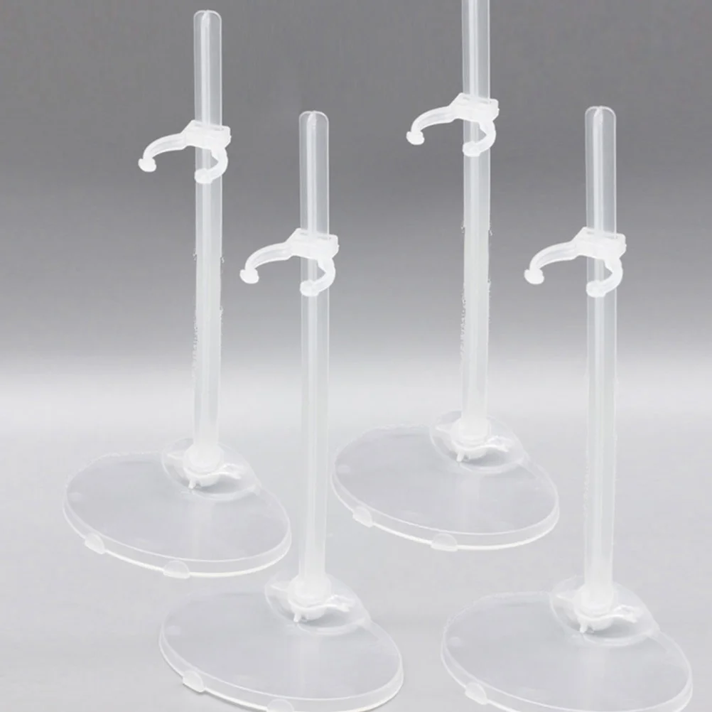 36 Pcs Transparent Stand Simple Display Rack Little Holder Plastic Figures Convenient Lumbar Support