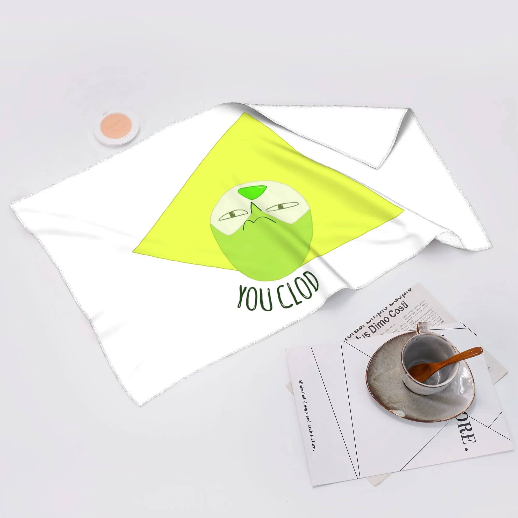 Custom You Clod! Peridot - Steven Universe. Soft Face Towel Quick Dry Pool Bath Cotton Towels Breathable