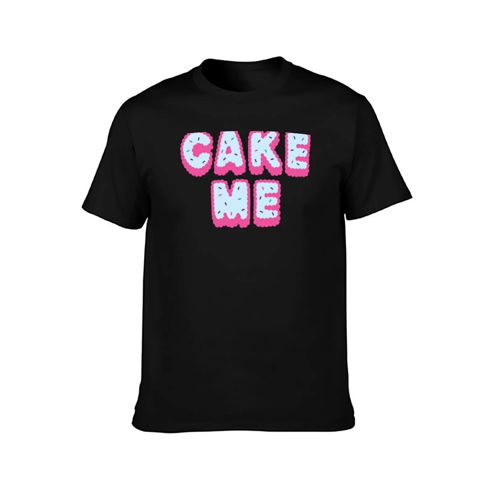 Cake Me T-Shirt Summer Casual Cotton Tee Oversized Streetwear Tops Vintage Graphic Print Loose Fit Short Sleeve 100% Cotton