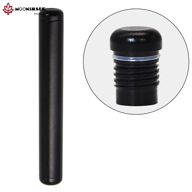 MOONSHADENew 110mm with sealed metal storage tube horn tube moisture-proof anti-fall sealing tube smoking accessories