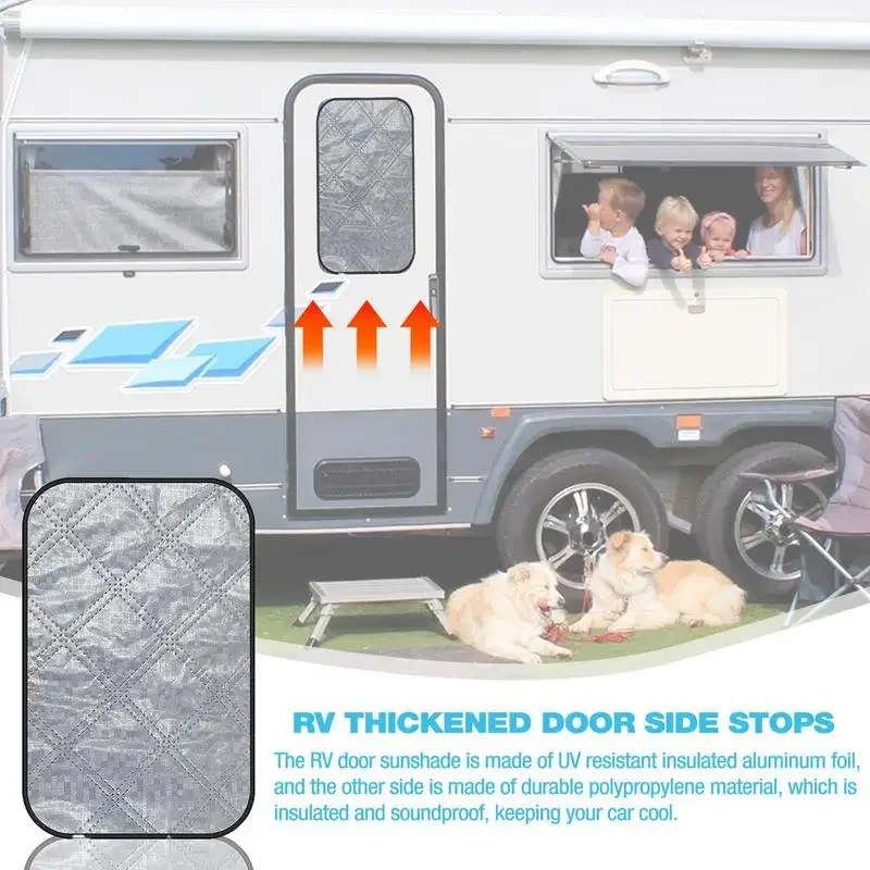 RV Door Window Shade, Foldable RV Blackout UV Rays Protection For Camper Trailer Door Window Cover, Waterproof Thickened Oxford 4 RV Door Window Shade, Foldable RV Blackout UV Rays Protection For Camper Trailer Door Window Cover, Waterproof Thickened Oxford - Image 4