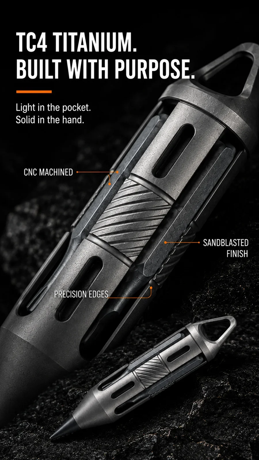 Titanium Alloy Mini Pen Screwdriver Portable Outdoor Camping Multi-functional Gear Pocket Tools EDC