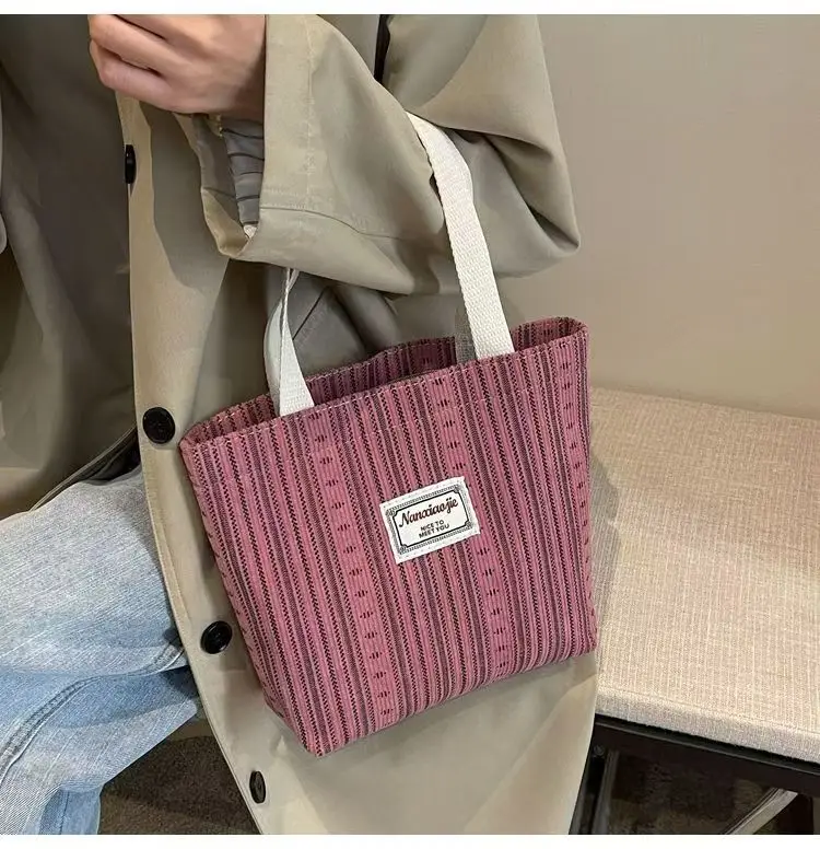 حقائب يد نسائية حقيبة كتف، محفظة محمولة، حقائب يد بمقبض علوي، حقائب عصرية على طراز القماش #4