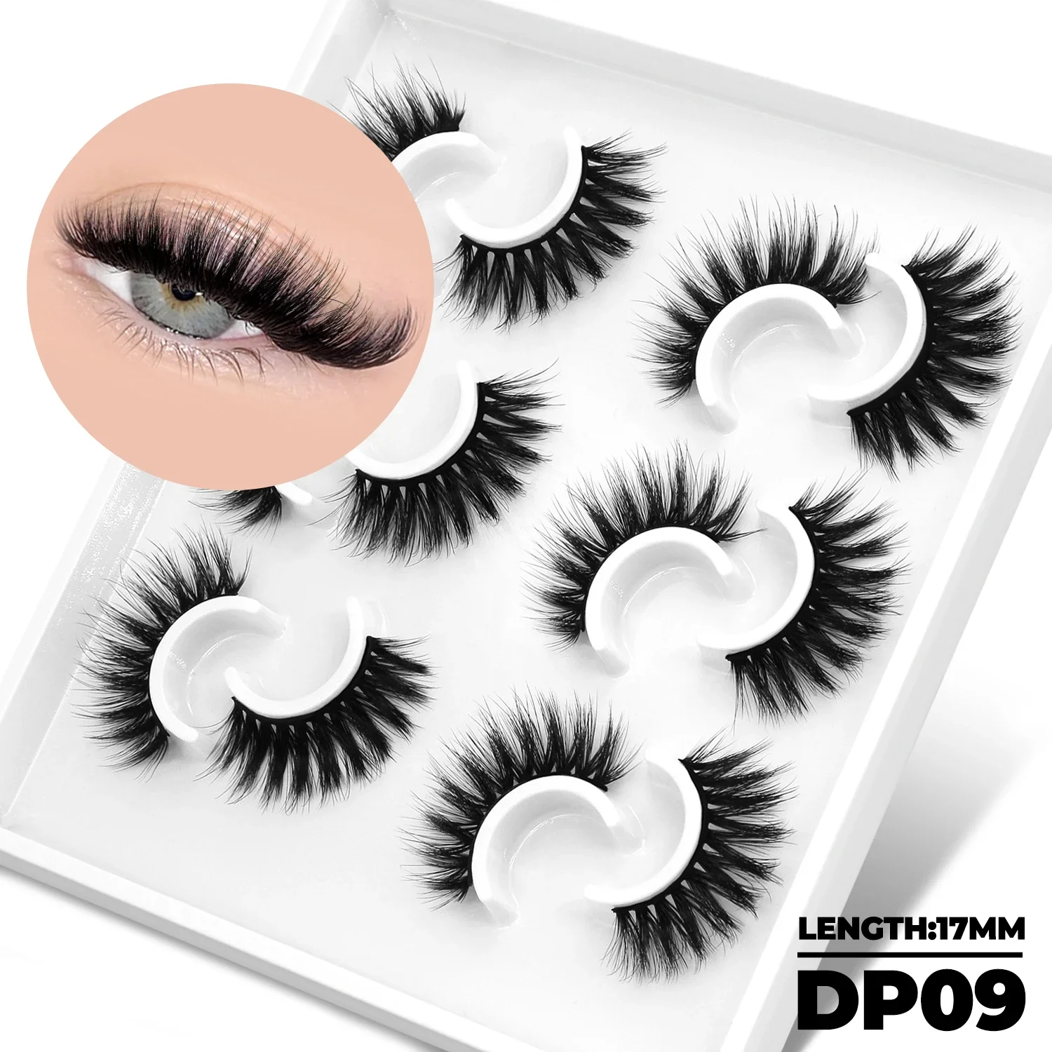 3D Mink Soft False Eyelashes, Natural Look