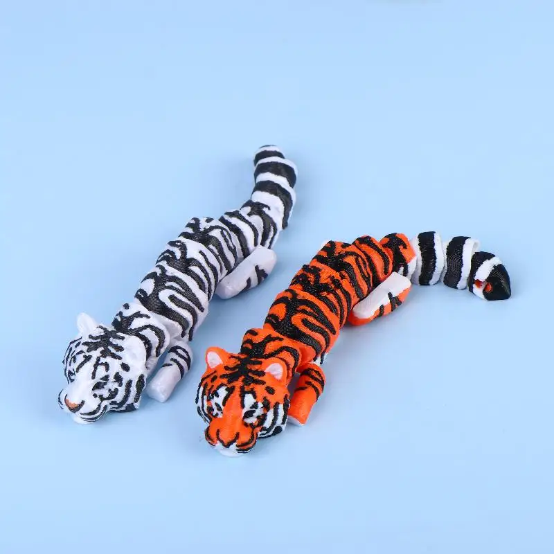 【S】3D Printed Articulated Tiger Figurine, Indoor And Outdoor Desktop Decoration Gift Party Favor Filler