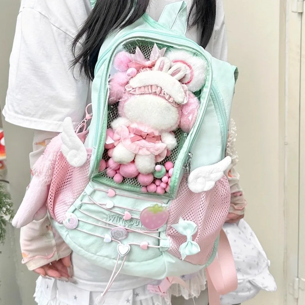 Campus Style Large Capacity Wing Mochilas Mujer Daily Using Mochilas Creative Ita Bag Preppy Backpack Hot Cooling Bolsa Feminina