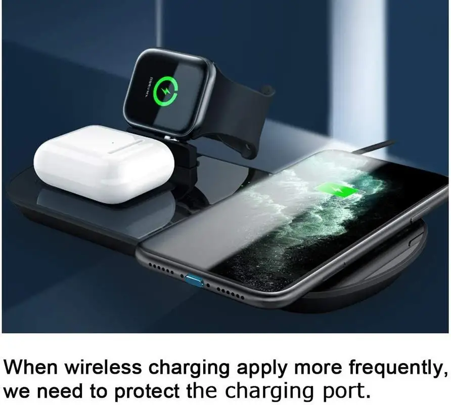 معدن مكافحة الغبار التوصيل آيفون 14 ، 13 ، 12 ، 11 برو ماكس ، XS ، 8 Plus ، باد ، AirPods سلسلة ، البرق ميناء غطاء ، قفص الاتهام سدادة ، 2 قطعة #5