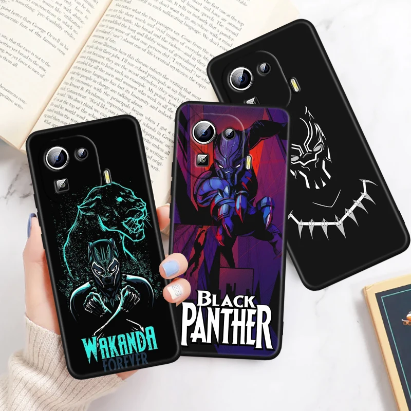 Black Panther Marvel Fashion For Xiaomi Mi 14 13T 13 12T 12 11T 11i 11 10T 10 Pro Lite Ultra 5G Black Soft Phone Case