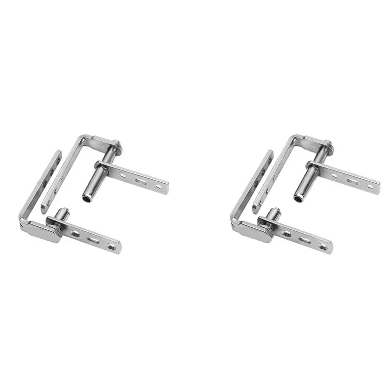 VEHO-4Pack Cafe Door Hinges,304 Stainless Steel Swinging Door Hardware Saloon Door Hinges,Self Closing,For Swinging Door-S