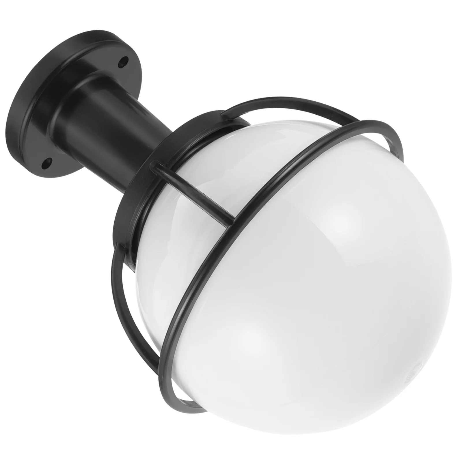 

1Set Round Ball Lampshade for Outdoor Post Lights Garden Pathway Decoration Acrylic Stainless Steel Globe Light Fixture Cover