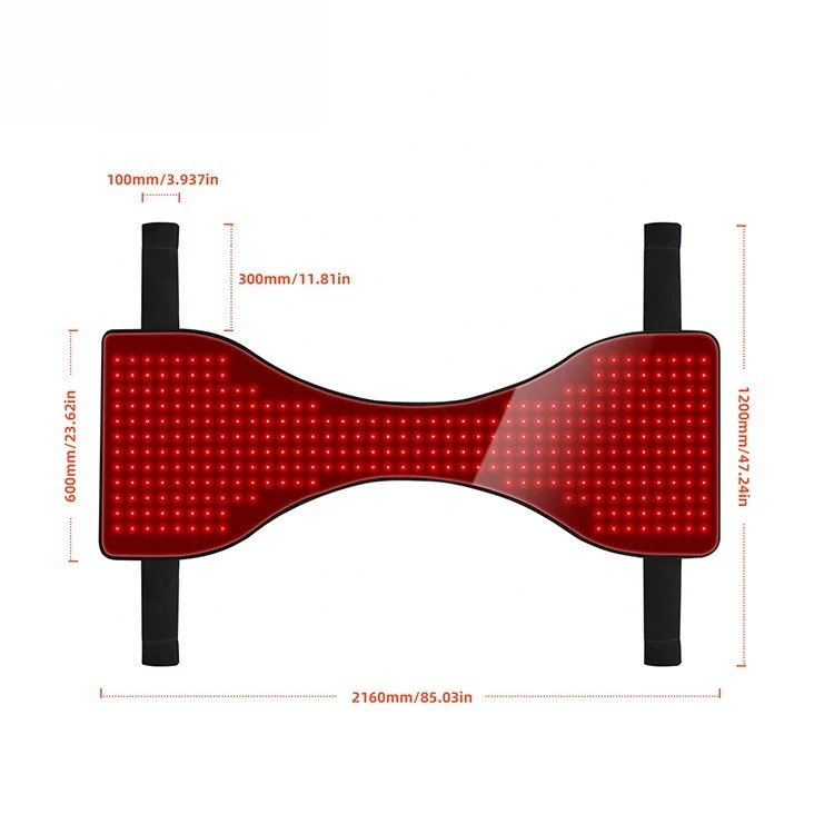 Equine LED Red & Infrared Therapy Belt 660nm 850nm, Battery-Powered Stifle Belly Wraps for Horses Ponies Pain Relief