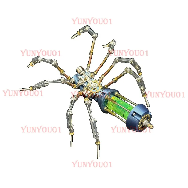 Cyberpunk Mechanical Insect Biochemical Spider Model Metal Assembly Creative Handmade Personalized Gift Toy
