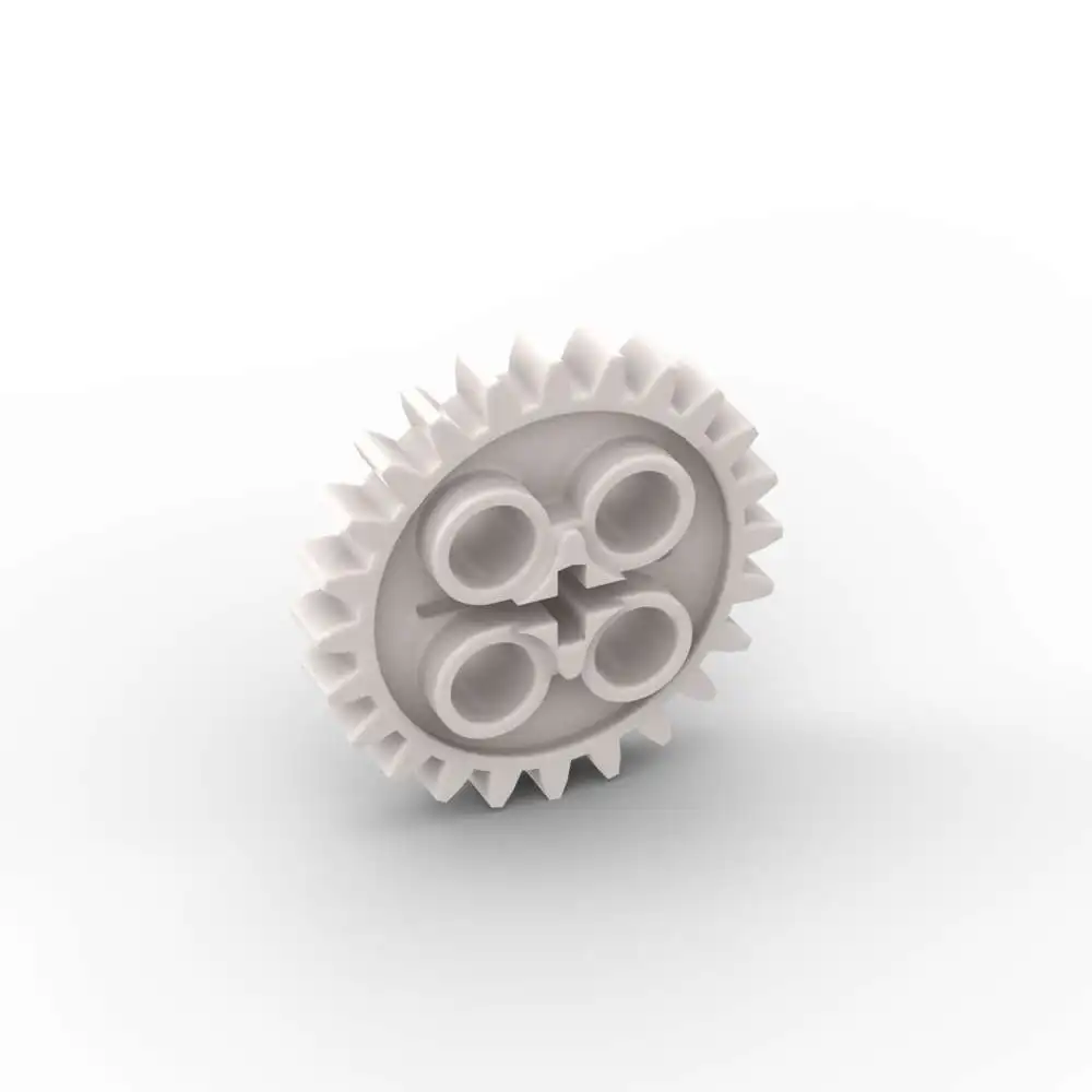 MOC 10 Uds 3648 con 1 orificio de eje engranaje de ladrillo 24 dientes apilamiento reemplazable bloque de construcción juguete de desvío adultos niños regalo de vacaciones