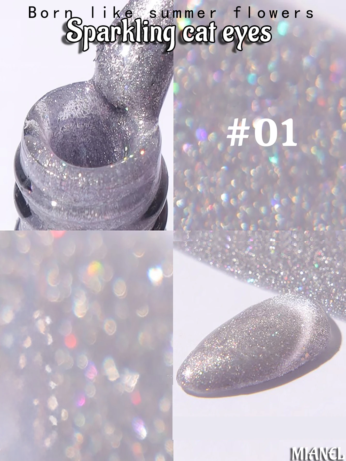 MN 12ML Top Selling Color Crystal Stone Small Light Bulb Explosive Glitter Cat Eye Gel Nail Polish At Home,Gifts For Woman