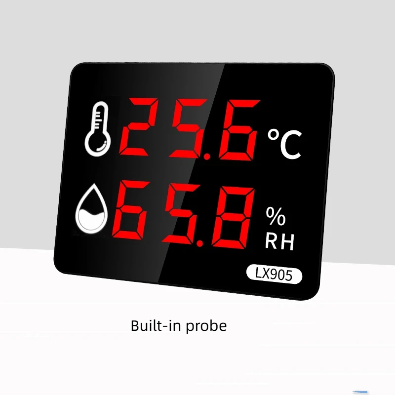 Veinasa-HEC-106 Wall-Mounted Smart Digital Temperature and Humidity Display Thermometer Customizable OEM ODM for Industrial Use