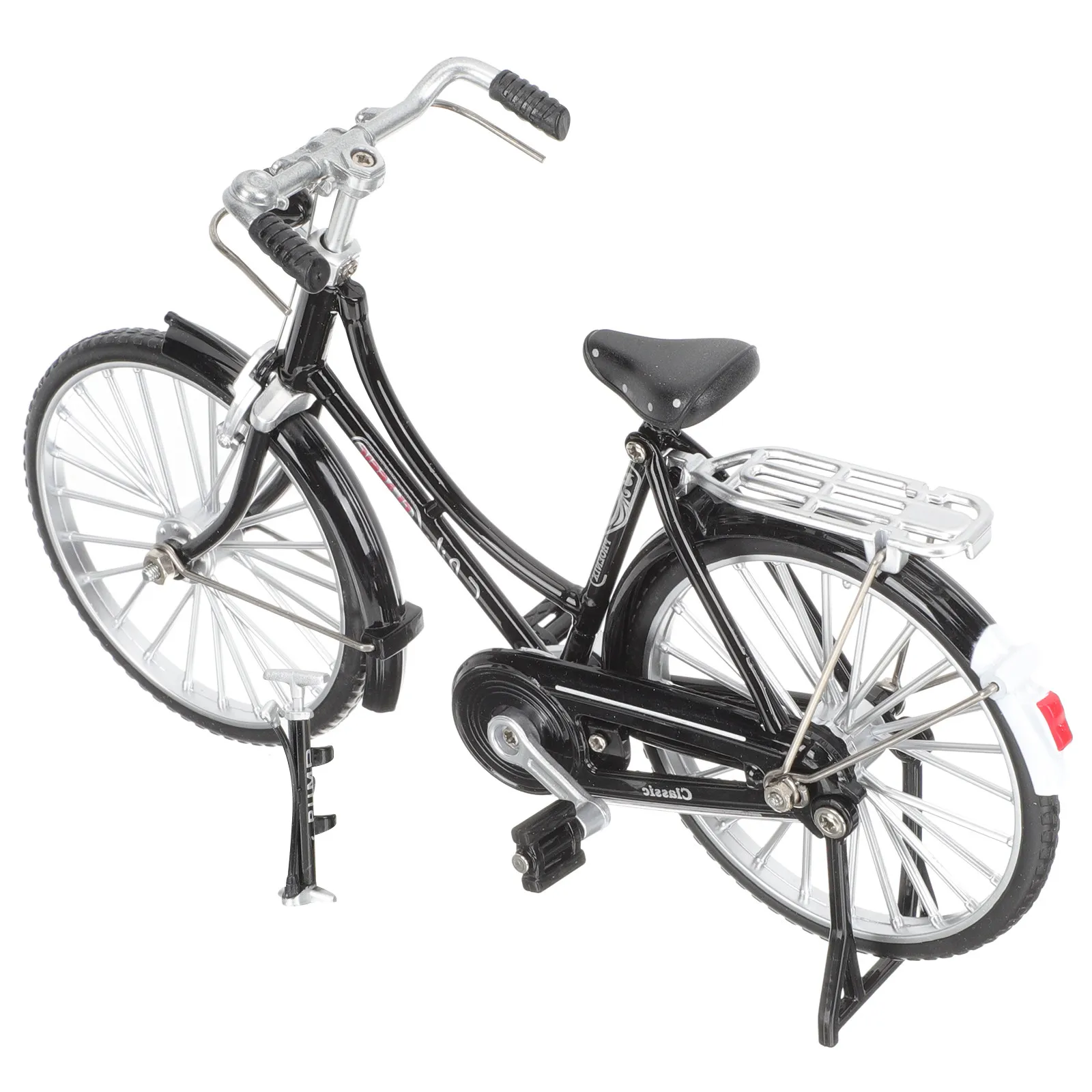 

1Set Vintage Bicycle Statue Art Sculpture Home Decor Office Desk Accent Lifelike Miniature Bike Ornament Living Room Bedroom