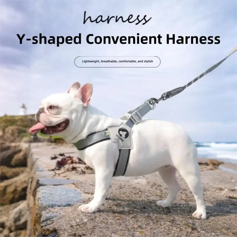 

Breathable Reflective Dog Leash Vest Harness Small Medium Canine Walking Rope Pet Outdoor Gear Control Safety Equipment For Dogs