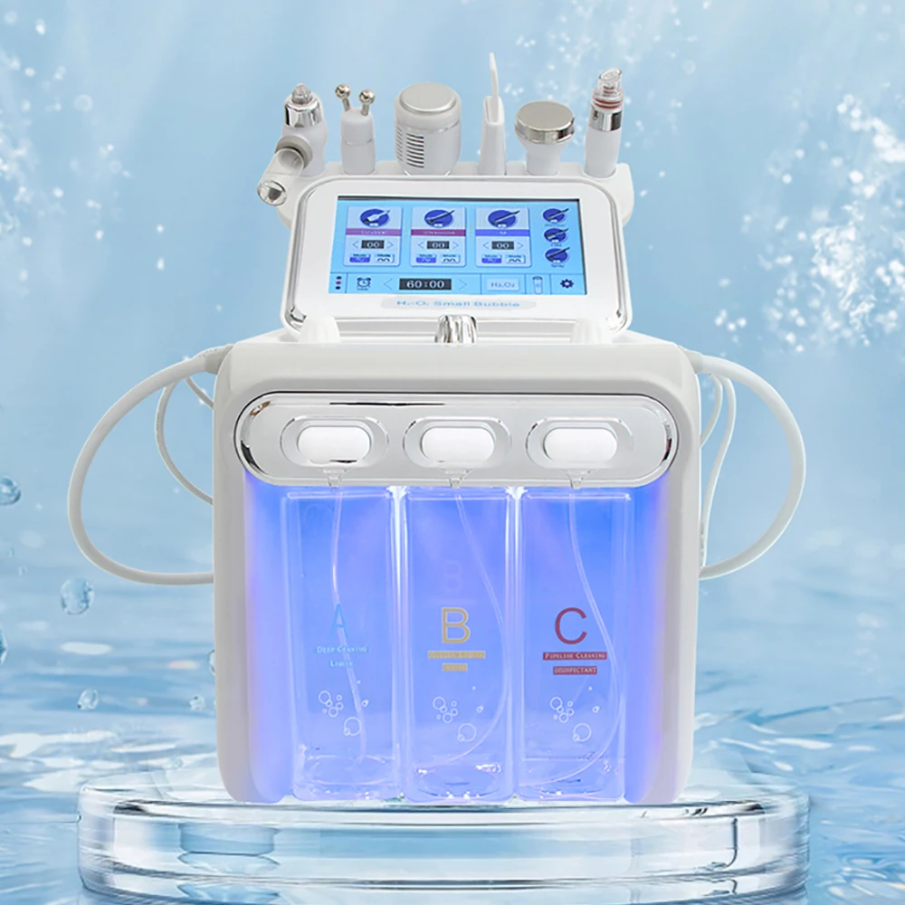 Máquina profesional de hidrodermoabrasión, cuidado de la piel, hidrógeno, oxígeno, limpieza Facial, Hydra Beauty, máquina de burbujas pequeñas
