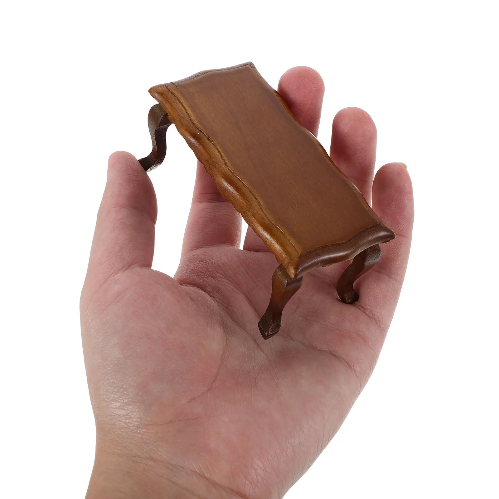 

Miniature Furniture End Table 1:12 Scale Wavy Surface Design for Dollhouse Living Room Bedroom Library Decoration Modern