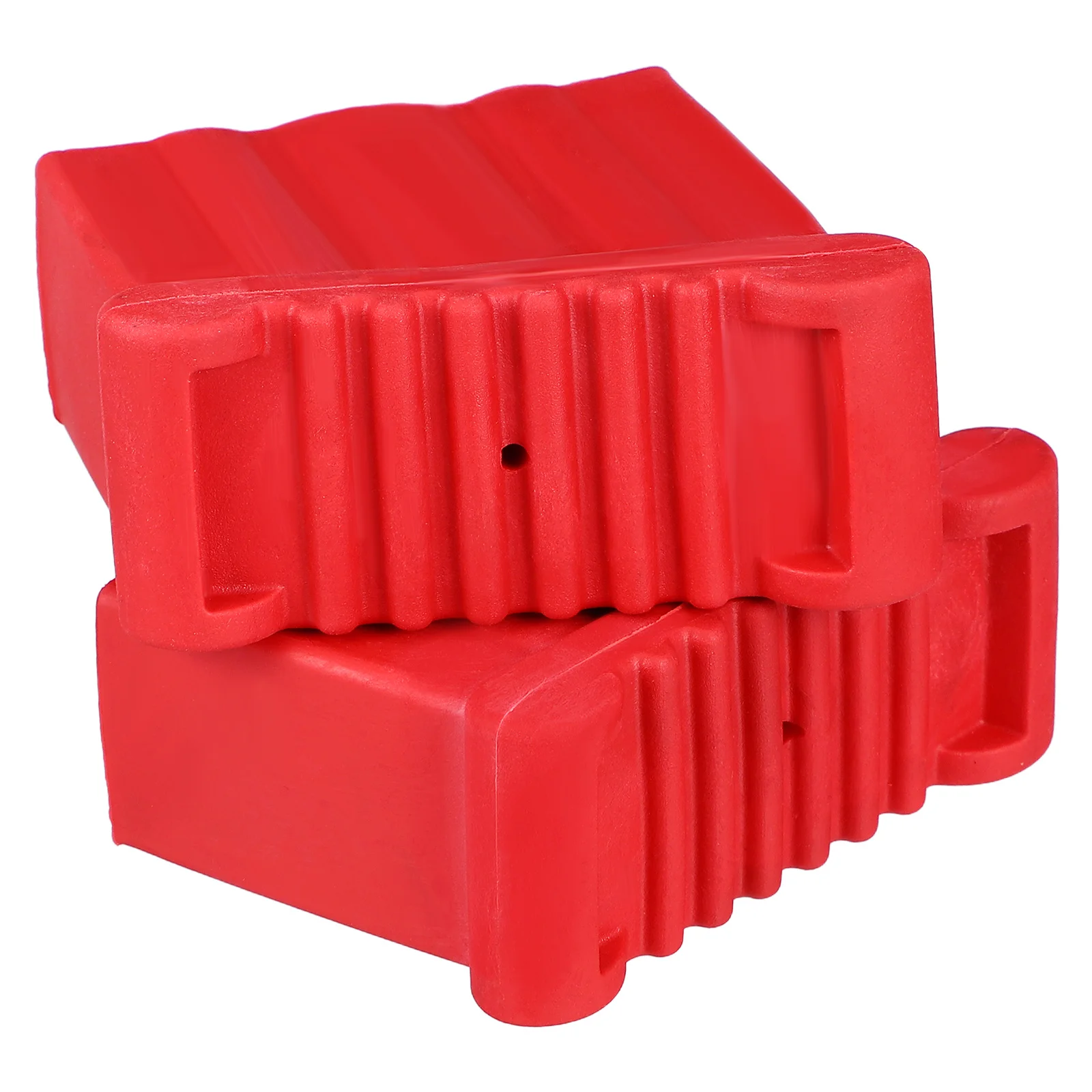 Almofadas de borracha para pés de escada, 2 peças, antiderrapante, acessórios para escada, proteção de chão, base estável e resistente