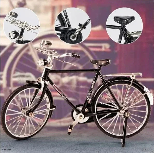 51 Pcs DIY Bicycle Model Ornament Decor Creative 1:8 Simulation Toys Mini Bicycle Model Scale Kit With Inflator and Briefcase