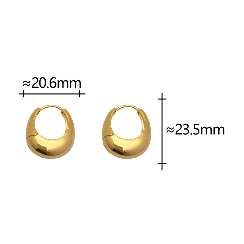 PONYKISS INS-pendientes de aro de Plata de Ley 925 con letra U para mujer, joyería fina clásica minimalista, accesorios ligeros de lujo