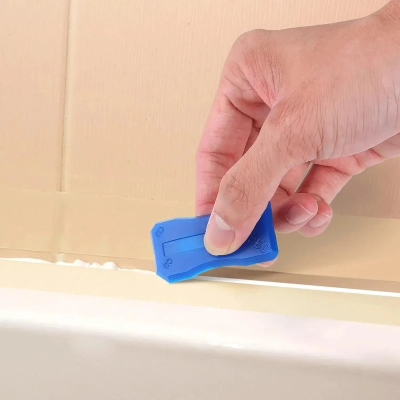

4pcs Silicone Glass Cement Scraper Sealant Grout Remover Tool Home Finishing Caulking Tools Home Cleaning Hand Spatula Tool