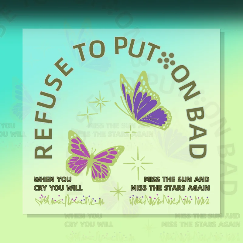 

Creative butterfly pattern PVC waterproof stickers, suitable for bumper, rear car window, laptop and refrigerator.