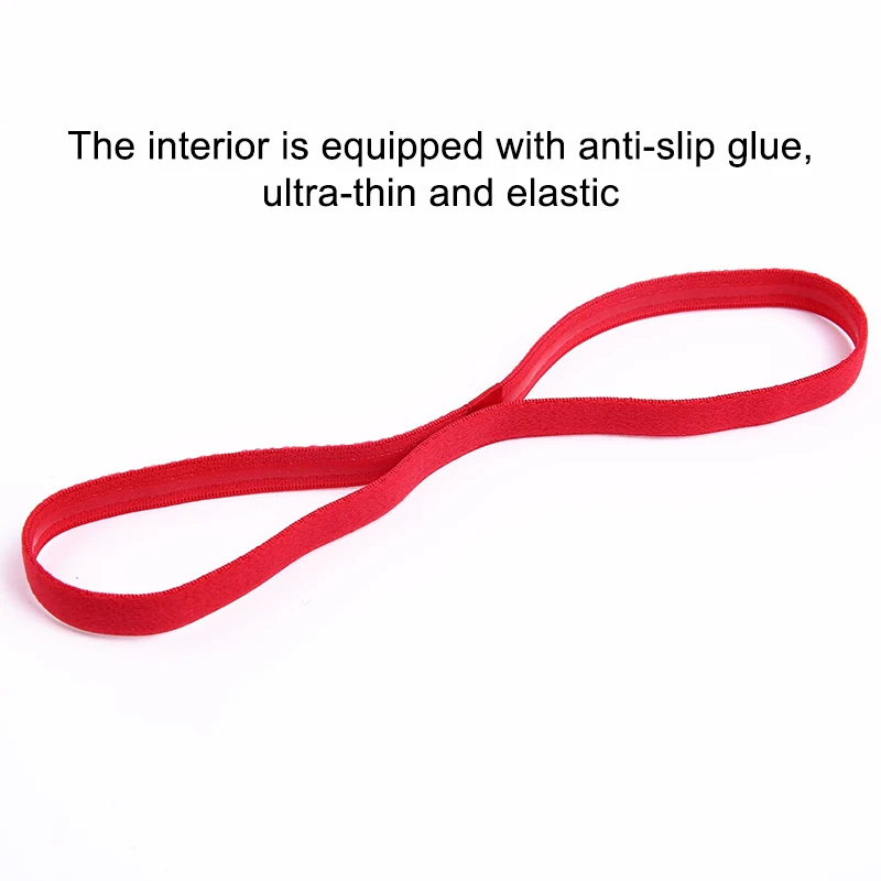 Fasce sportive sottili per donne e uomini Fascia per capelli antiscivolo per yoga Fasce elastiche per calcio Basket Calcio Tennis e golf