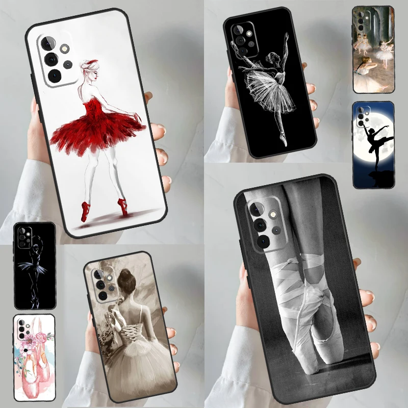 Ballet Ballerina Dancer Phone Case For Samsung Galaxy A14 A24 A34 A54 A13 A33 A53 A73 A12 A22 A32 A52 A51 A71 A52S