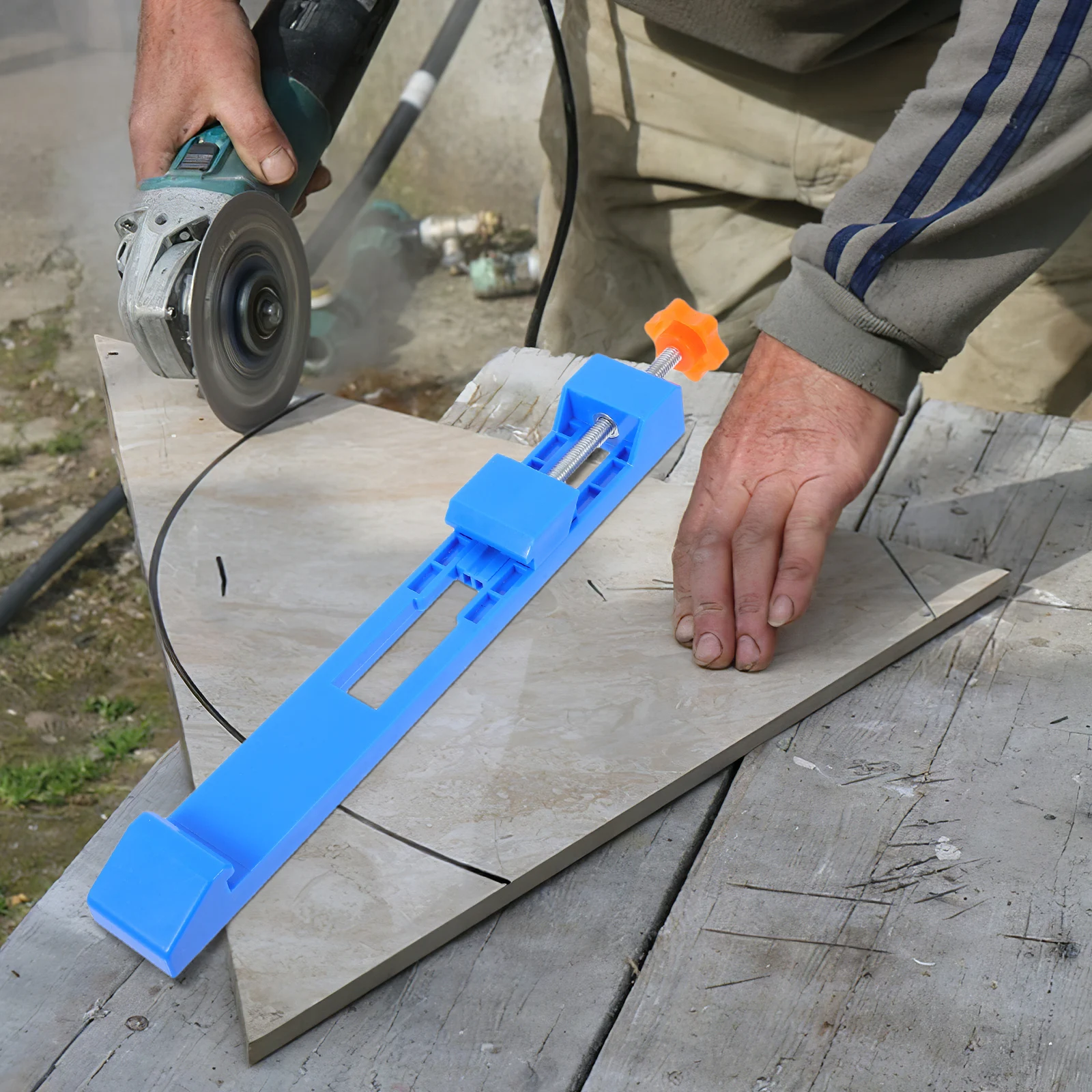 

Circular Saw Guide Rail Cutting Machine Base Track Adjustable Precision Clamps Positioning Portable Workshop