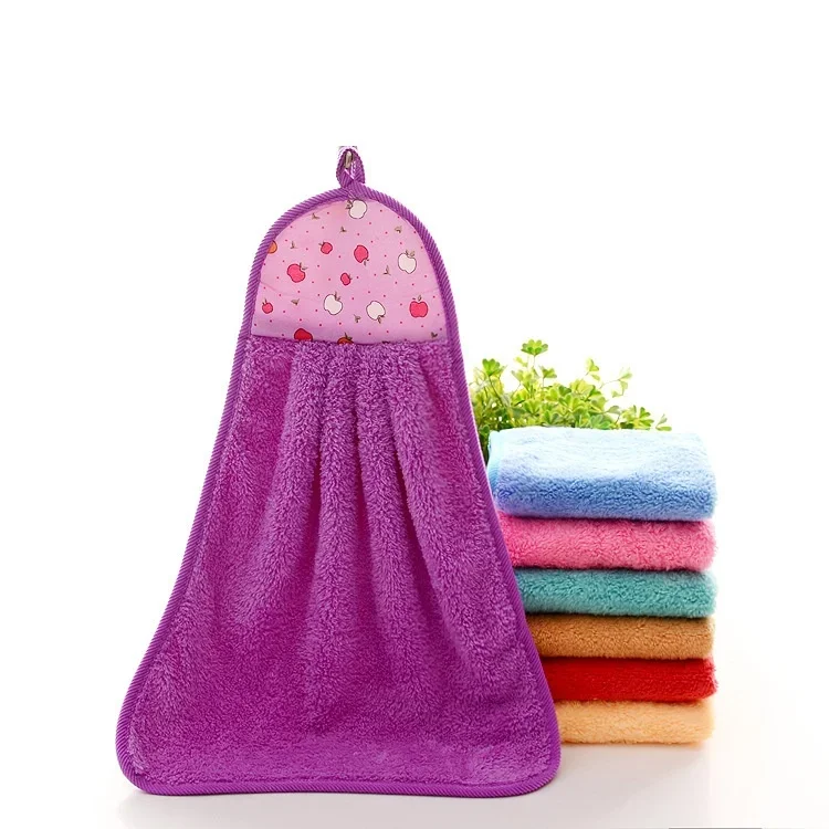 7 Kinds Colors Multipurpose Home Hand Towel Soft Plush Hanging Wipe Bathing Towel Convenient & Versatile Hand Towels