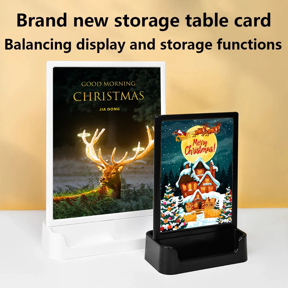A4 Multifunctional Price Display Stand High-End Restaurant Commercial Office A5 Display Stand Vertical Catalog Table Sign
