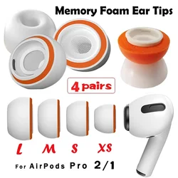 For Apple AirPods Pro 2 1 Memory Foam Ear Tips Silicone Ear Cushion Replacement Earphone Earpads Ear Plug Cap Small Medium Large