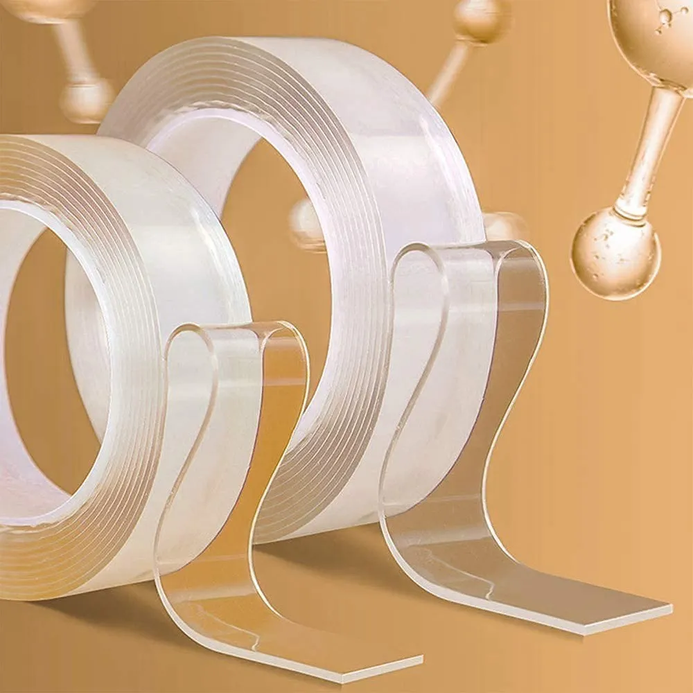 30mm Width, Double-sided Transparent Tape, Double-sided Reusable Adhesive Tape, Acrylic Base Fastener Tape