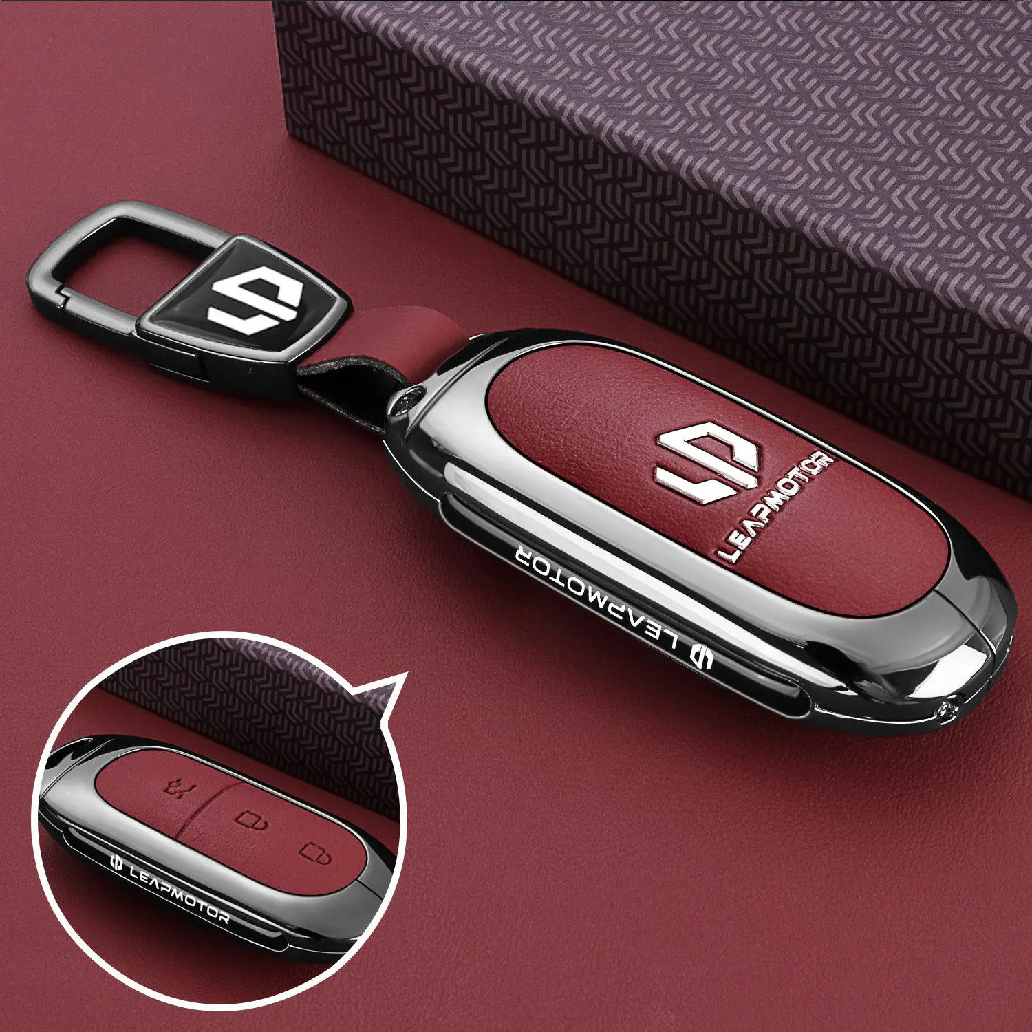 2025 New Leapmotor B10 Key Cover - 510 Vehicle 600 Metal Car Clip Modification Shell (Exclusive AC for B10 Model) 6