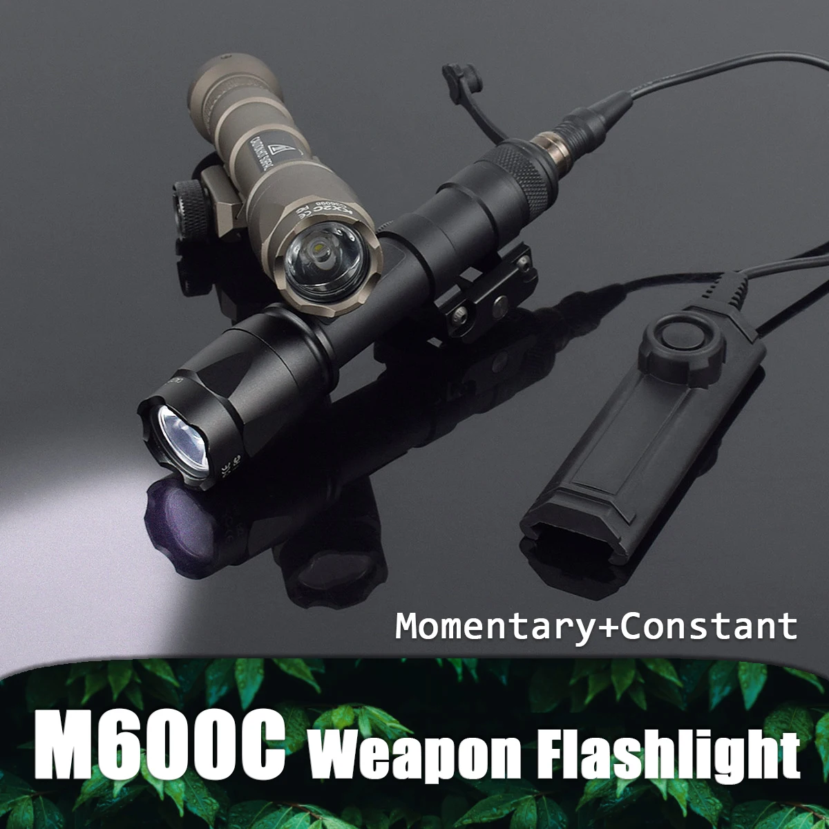 Surefire M600 Series M600C Powerful Flashlight With Press Button Dual Fuction Switch Fit 20mm Rail Rifle Airsoft Weapon Light