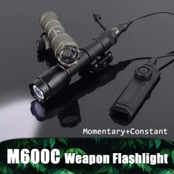 Tod sichere m600 Serie m600c leistungs starke Taschenlampe mit Druckknopf Doppel funktions schalter für 20mm Schienen gewehr Airsoft Waffen licht