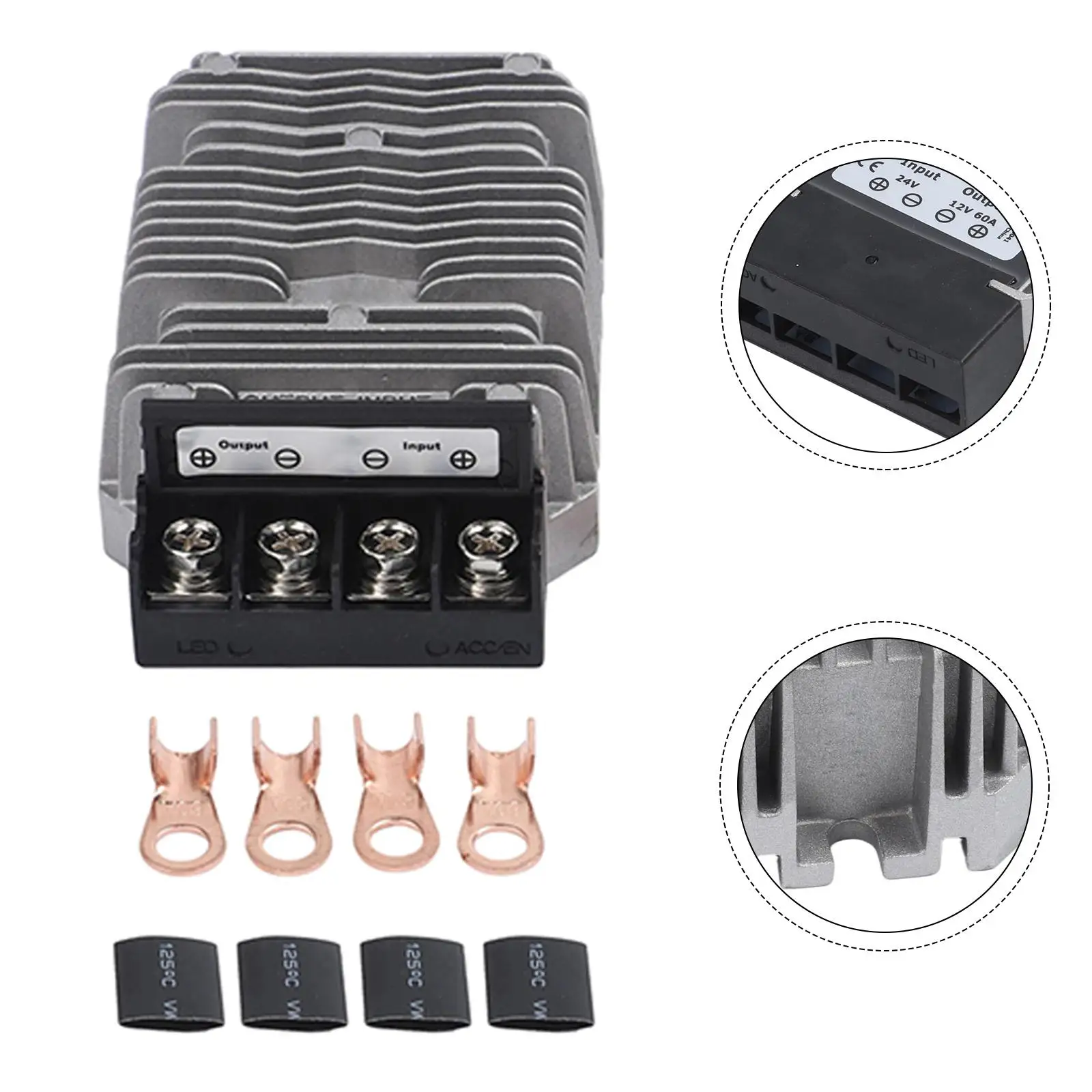 

Понижающий преобразователь регулятора 100 80 36 мм 12 В постоянного тока 720 Вт водонепроницаемый с клеммами аксессуары трансформатор напряжения